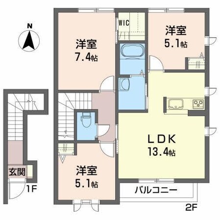 シャローム本宮の物件間取画像